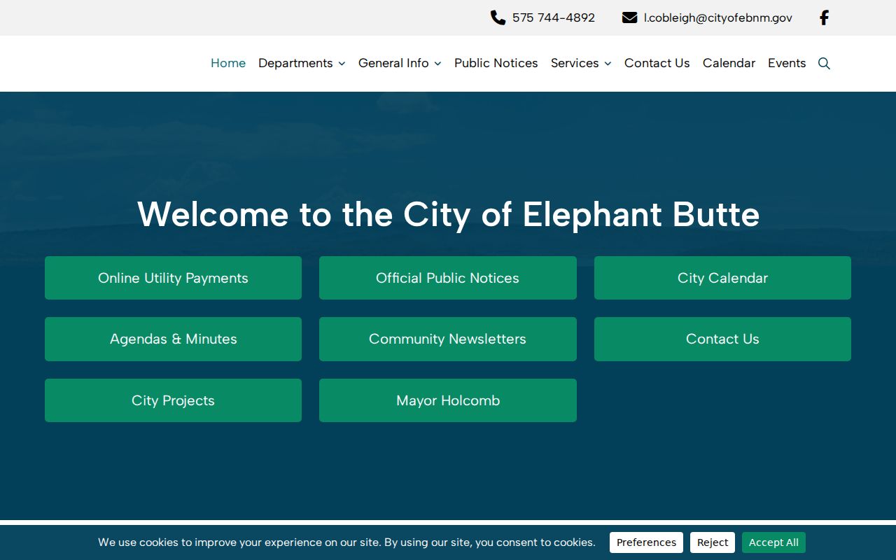 Elephant Butte criminal history official city website