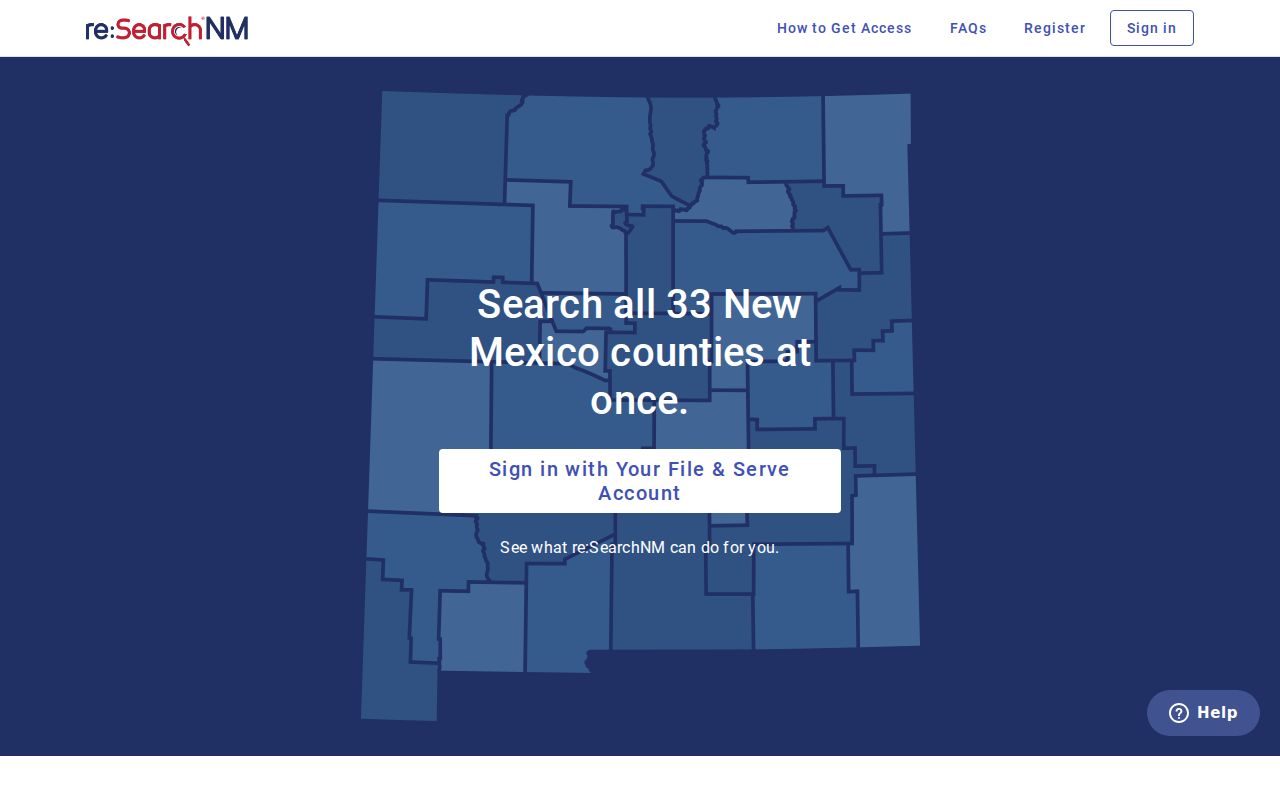 Sierra County criminal court document access through re SearchNM