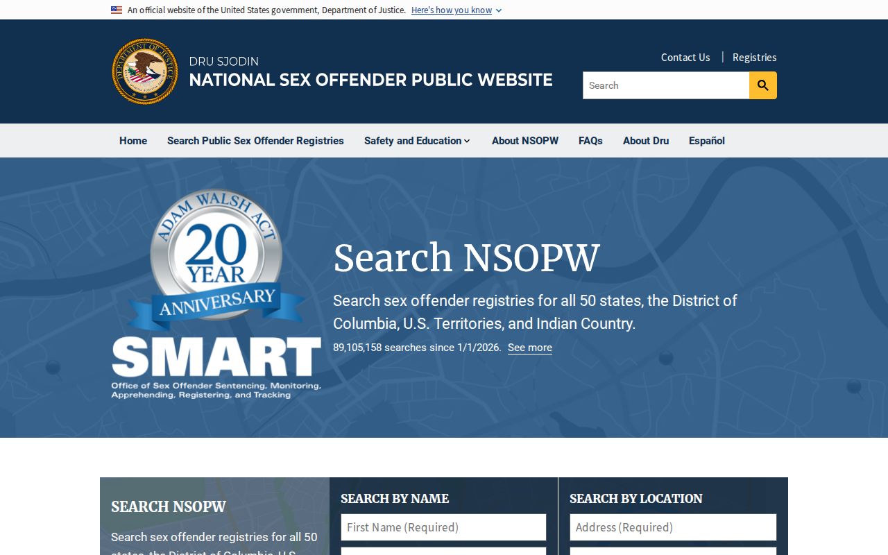 Sierra County sex offender check expanded through the national NSOPW portal