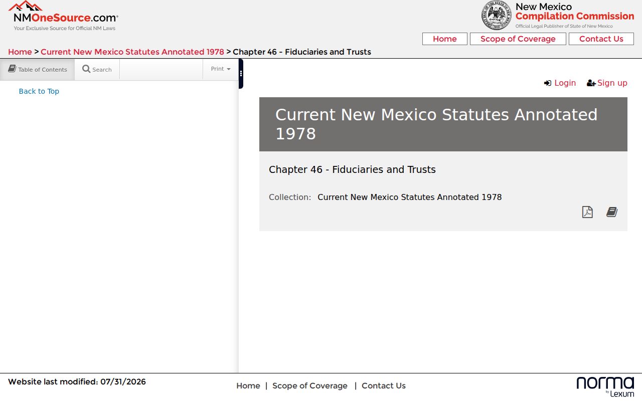 Sierra County sex offender check law in the New Mexico statutory database